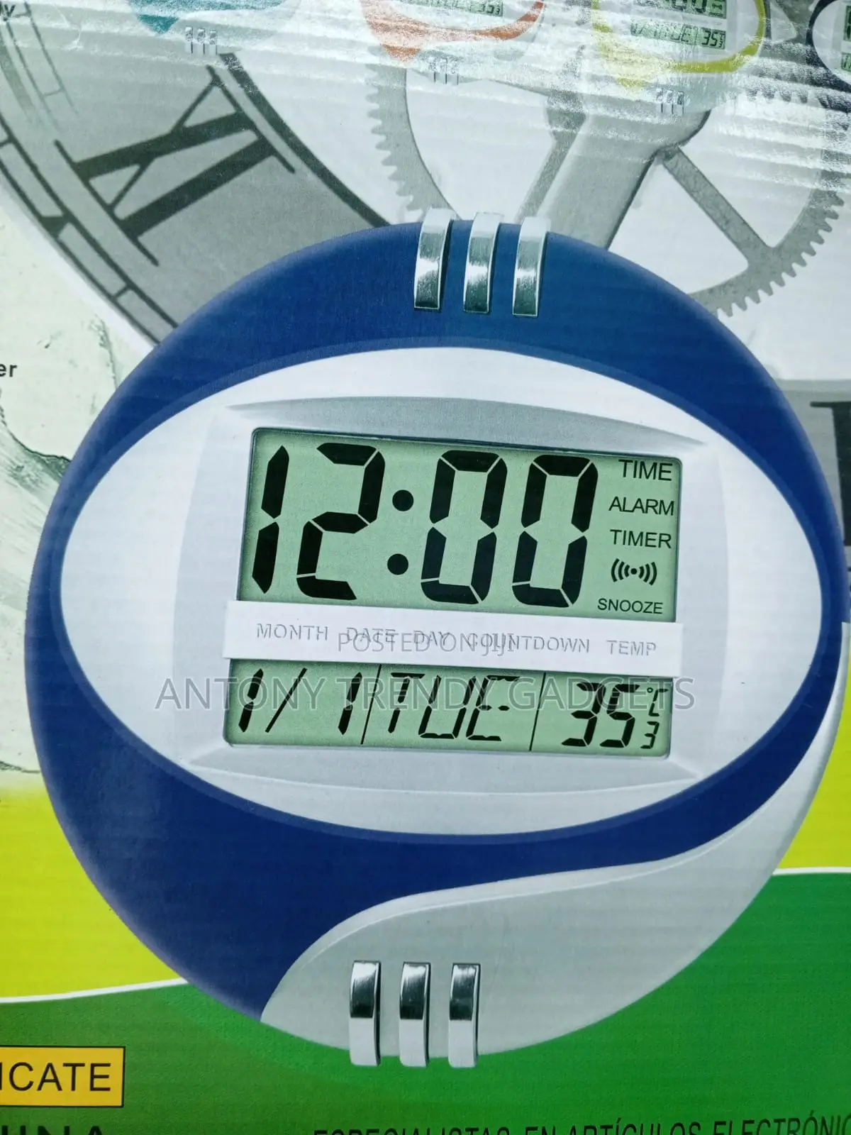 Kadio 3885n Large Screen LCD Clock for Home and Office