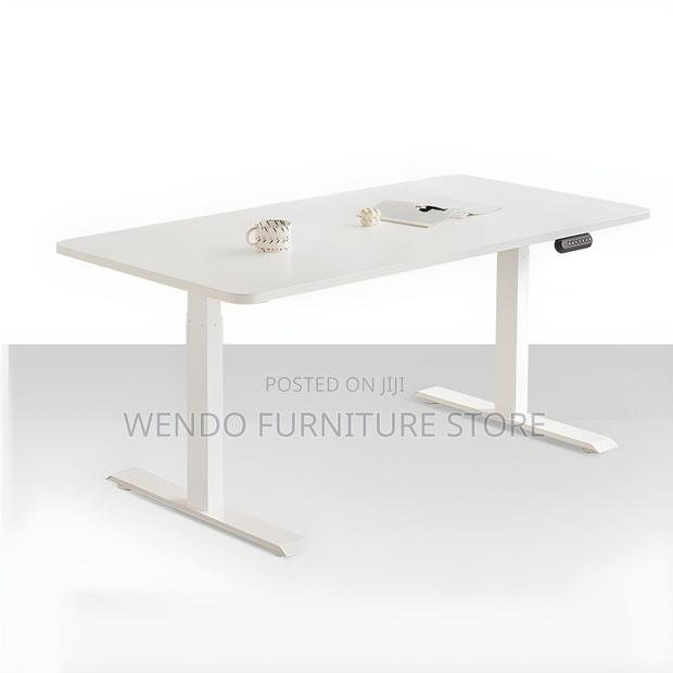Office Desk; 140cm Modern Adjustable Home Office Electric Table - thumbnail 2