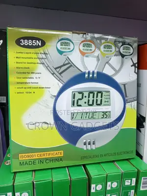 Kadio 3885n Digital Clock Large LCD Display Alarm Calendar