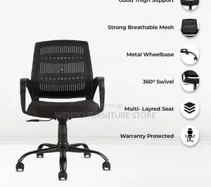 Office Chairs; Swivel Ergonomic Adjustable Office Chairs