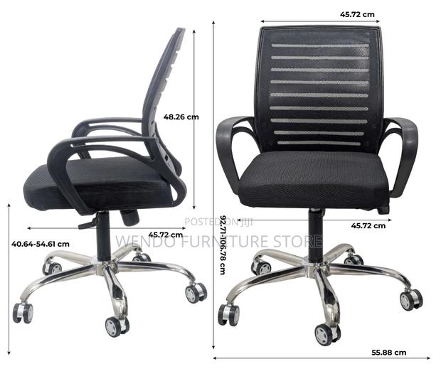 Office Chairs; Swivel Ergonomic Adjustable Office Chairs - thumbnail 12