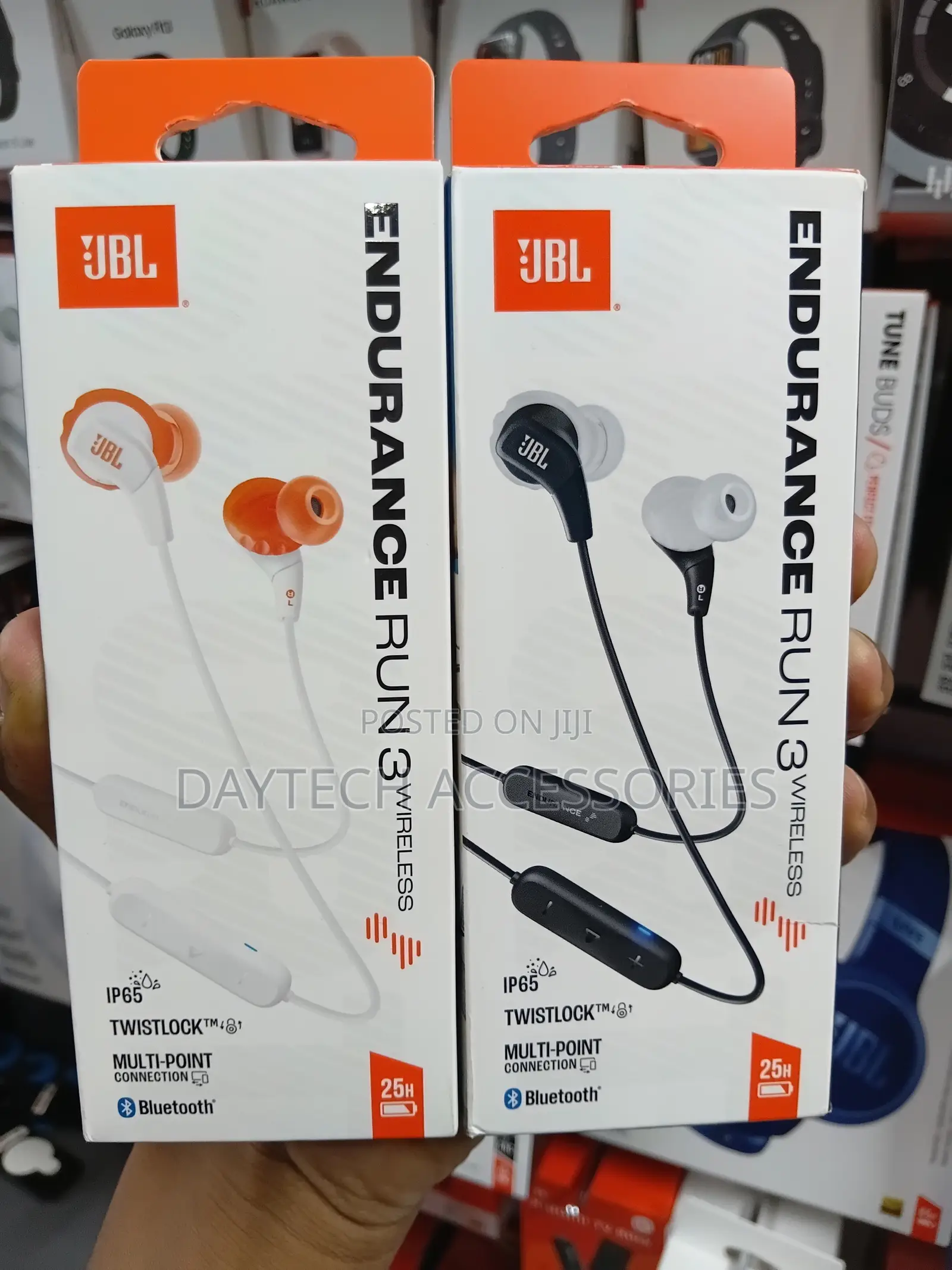 These Are JBL Endurance Run 3 Wireless Sport Headphones.