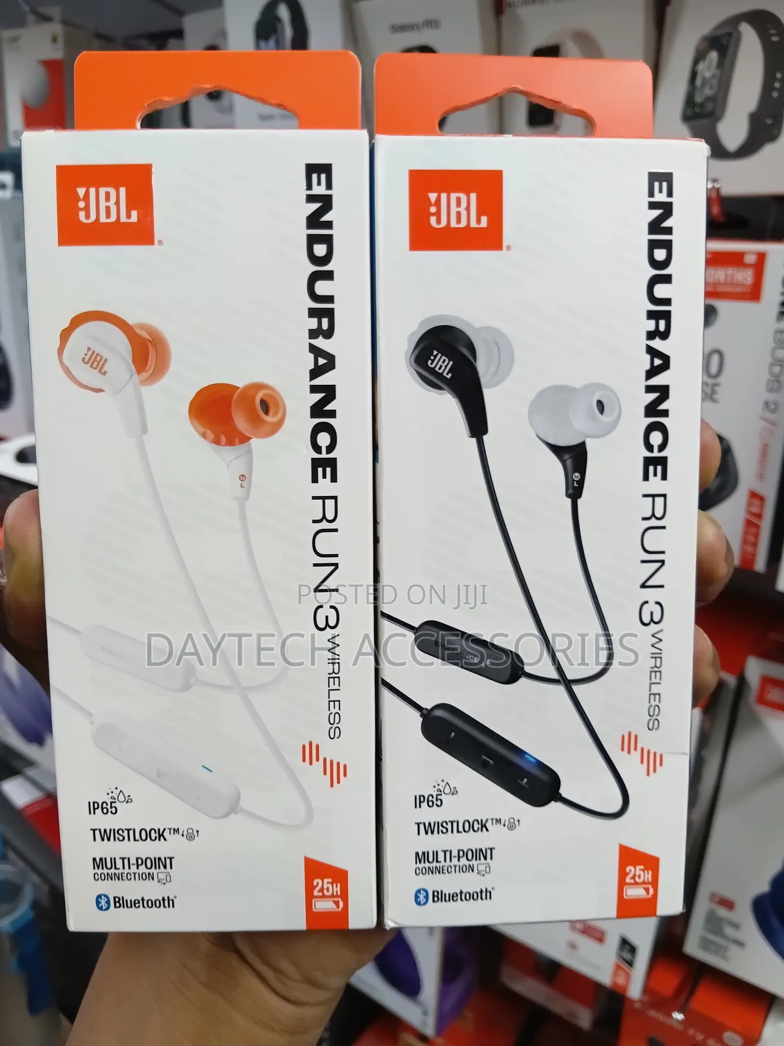 These Are JBL Endurance Run 3 Wireless Sport Headphones.