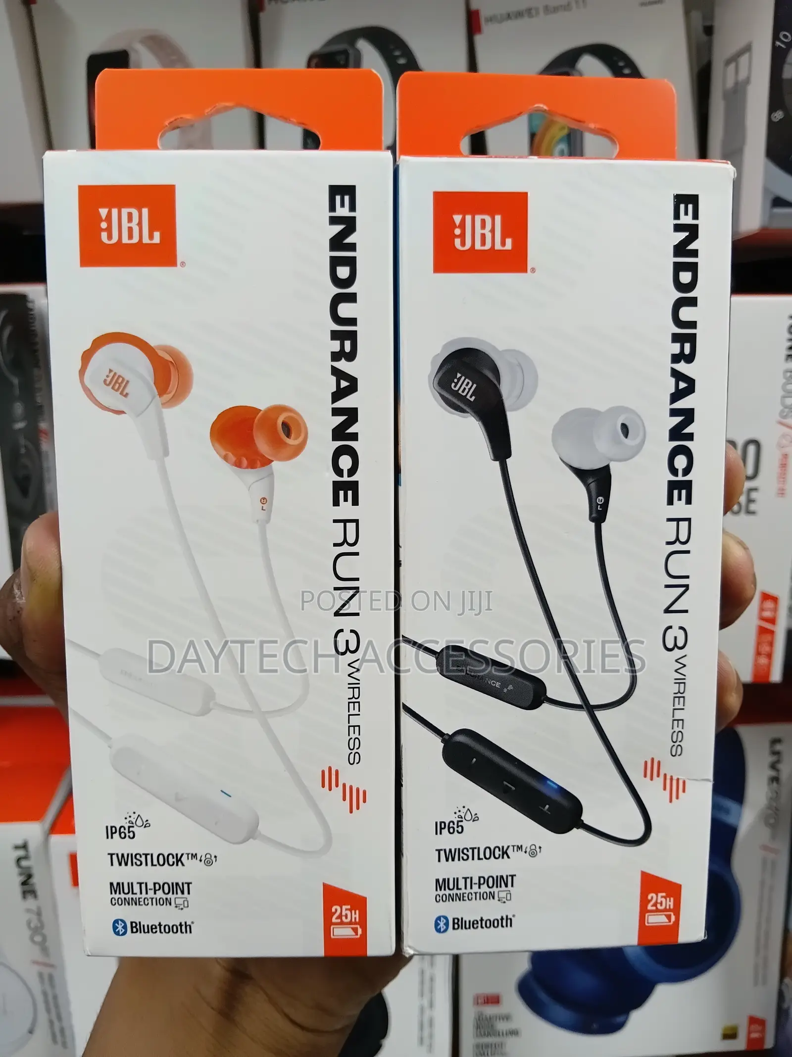 JBL Endurance Run 3 Wireless Sport Headphones in Black