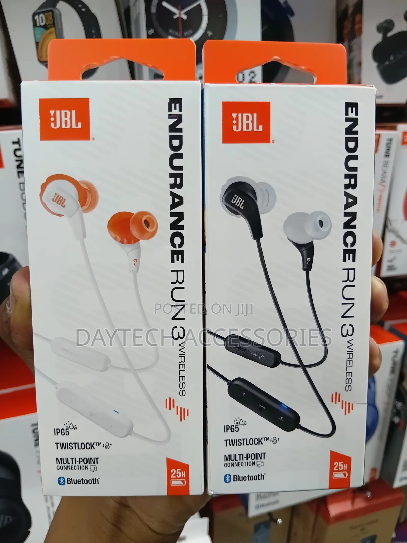 JBL Endurance Run 3 Wireless Sport Headphones in Black