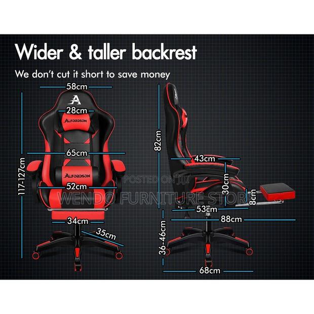 Office Chairs; High Back Ergonomic Recliner Gamers Chairs - thumbnail 10