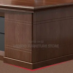 Office Desk; 1800mm Mahogany Executive Office Desks