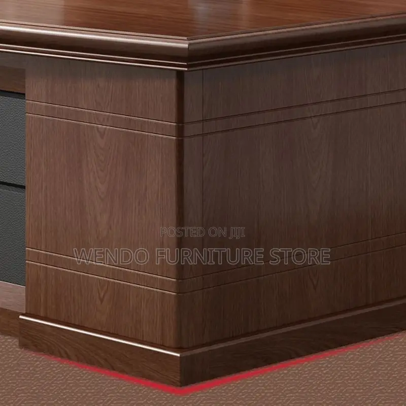 Office Desk; 1800mm Mahogany Executive Office Desks