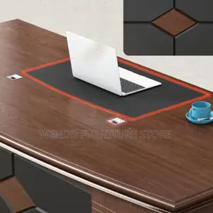 Office Desk; 1800mm Mahogany Executive Office Desks