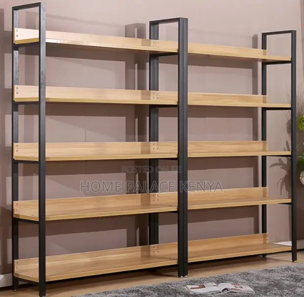 Storage Rack: Stylish 5-Tier Wooden Water Resistant Storage Shelf Unit