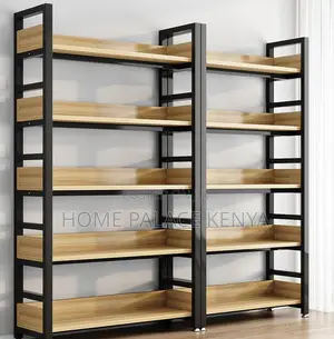 Storage Rack: Stylish 5-Tier Wooden Water Resistant Storage Shelf Unit