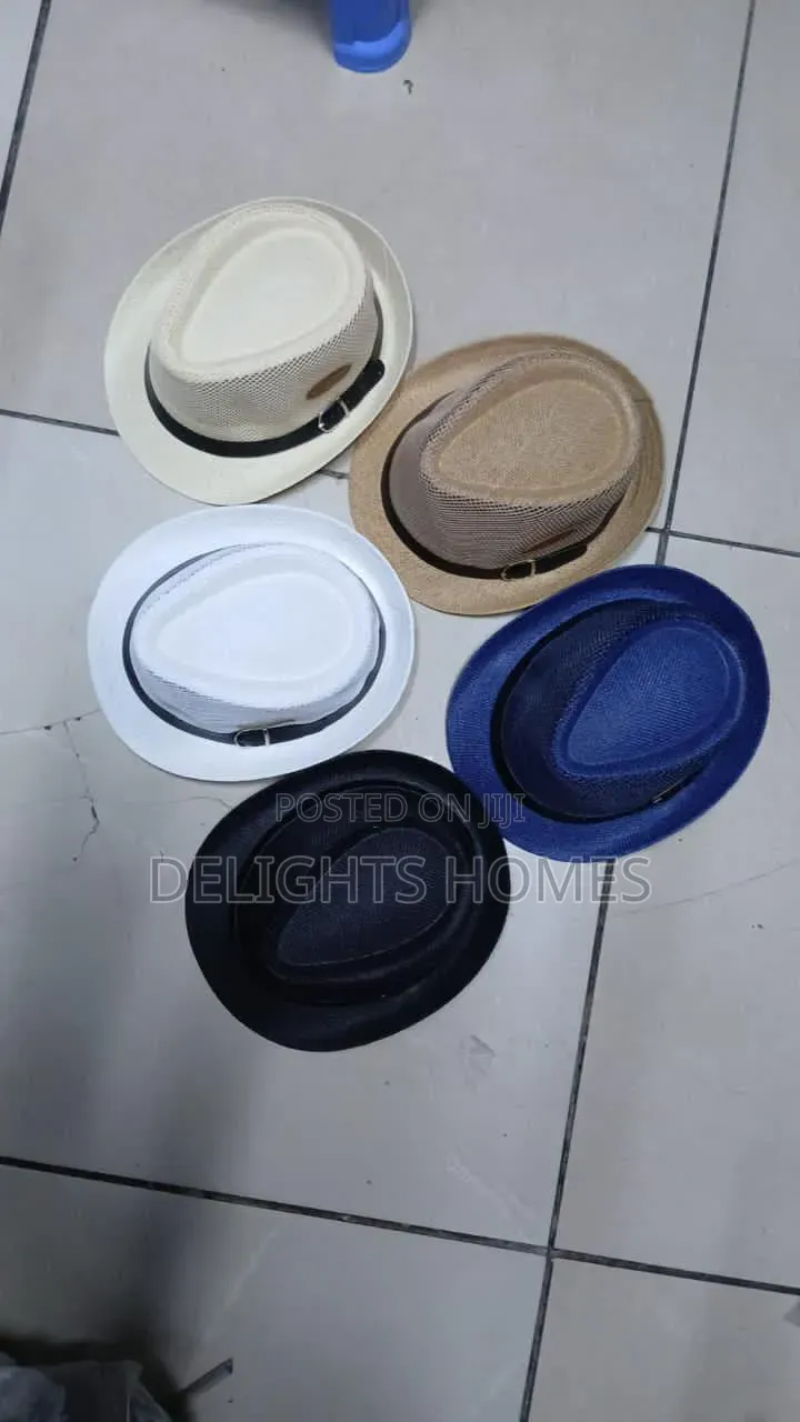 Mens Straw Papa Small Brim Hats_yu