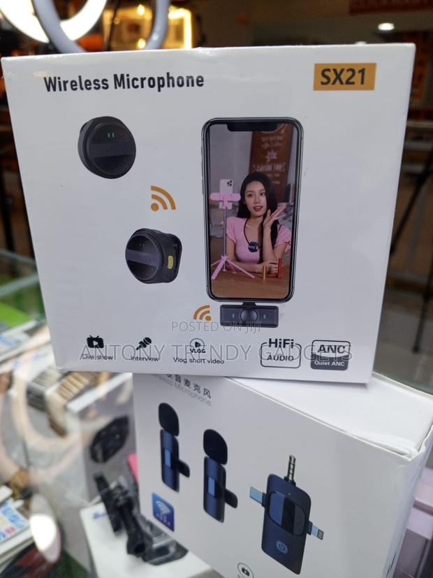 Sx21 Wireless Clip Microphone for Android Phones and Recording