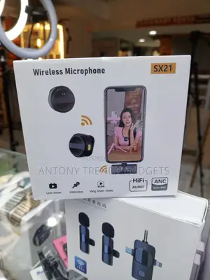 Sx21 Wireless Clip Microphone for Android Phones and Recording