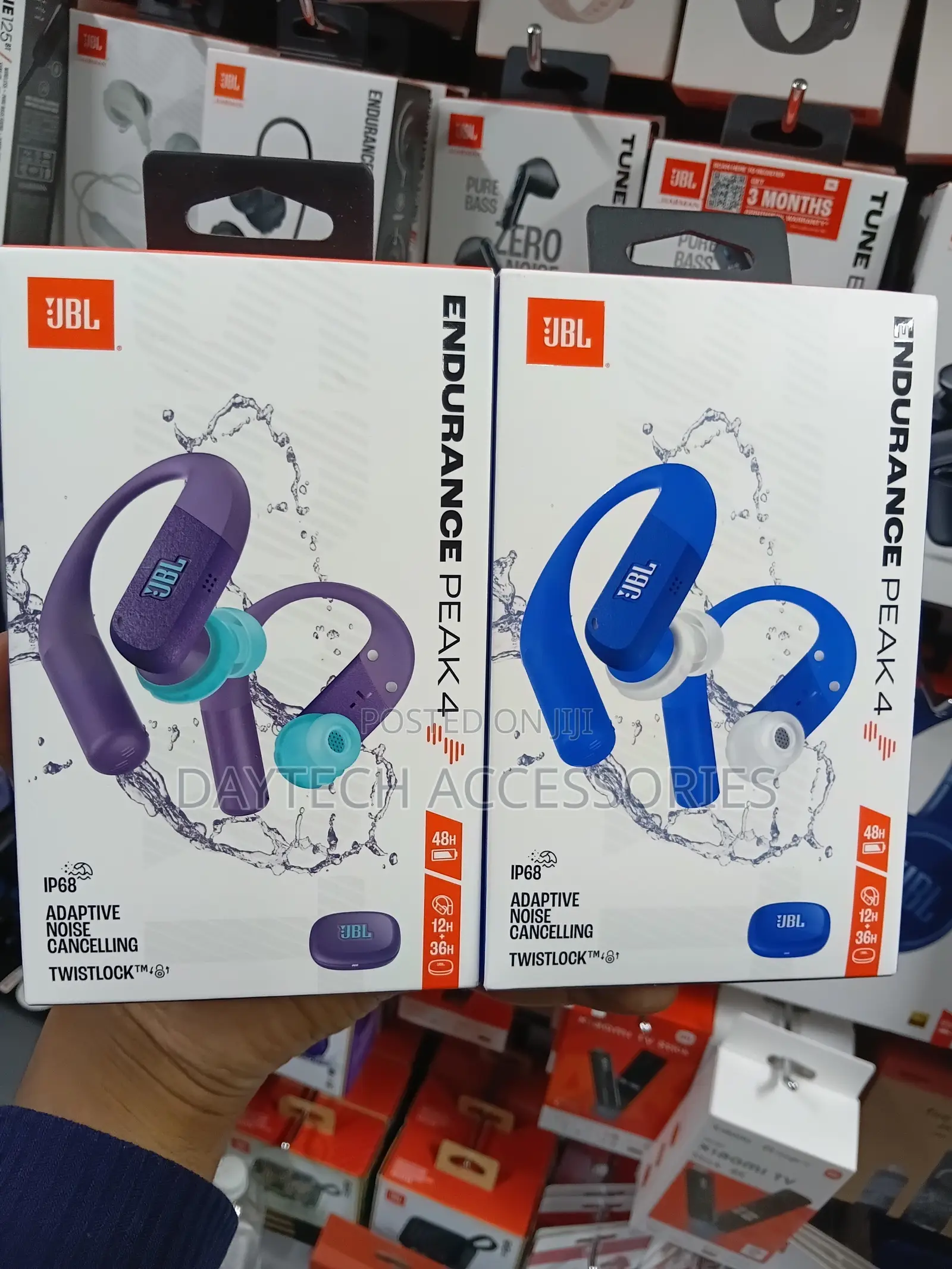 JBL Endurance Peak 4 True Wireless in-Ear Sport Headphones (Black)