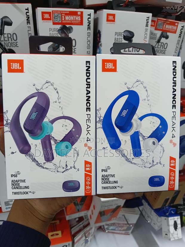 These Are JBL Endurance Peak 4 True Wireless Headphones.