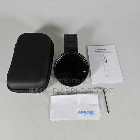Mobile Clamp Filter Apexel Hd Glass 67mm Nd400 Apl- 67vnd40