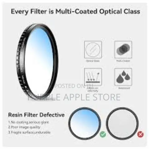 Mobile Clamp Filter Apexel Hd Glass 67mm Nd400 Apl- 67vnd40