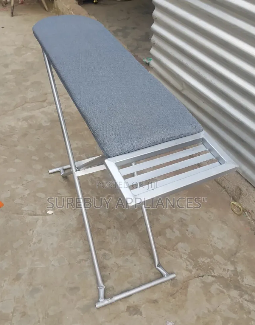 Metallic Ironing Board With Heat Resistant Cover