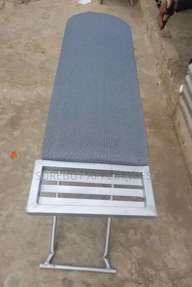 Portable Metallic Ironing Board With Non-Slip Legs