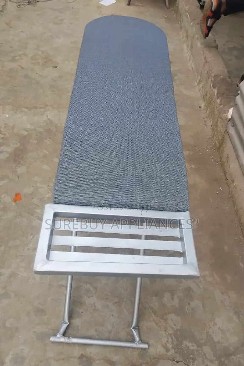 Portable Metallic Ironing Board With Non-Slip Legs