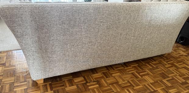 Elegant 3 - Seater Tufted Sofa (Grey Fabric) - thumbnail 3