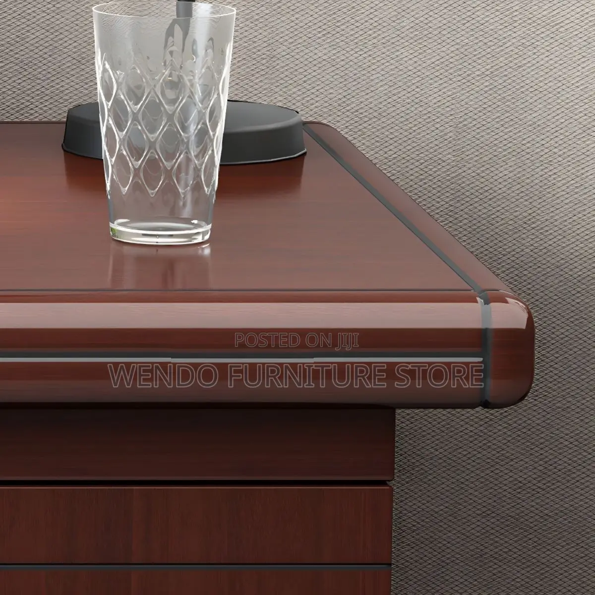 Office Desk; 1400mm Mahogany Executive Premium Home Work Office Desk