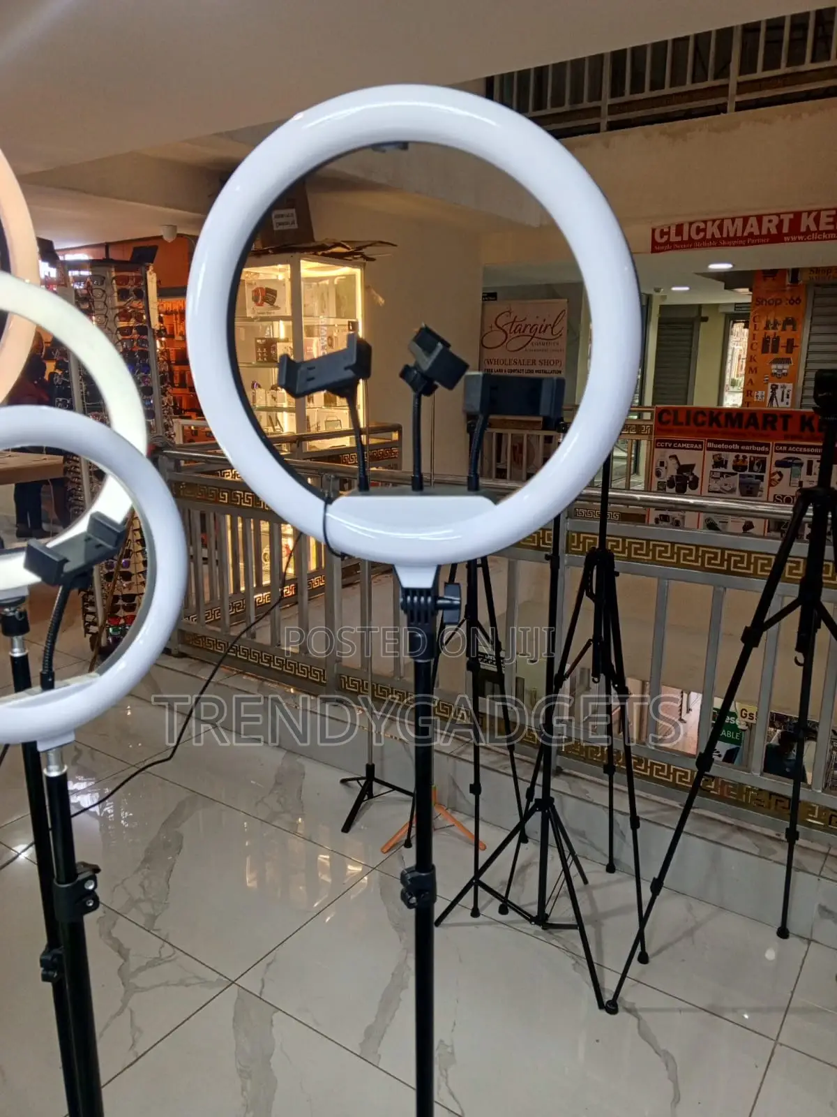 Professional 14 Inch Ring Light With Phone Holders And Stand
