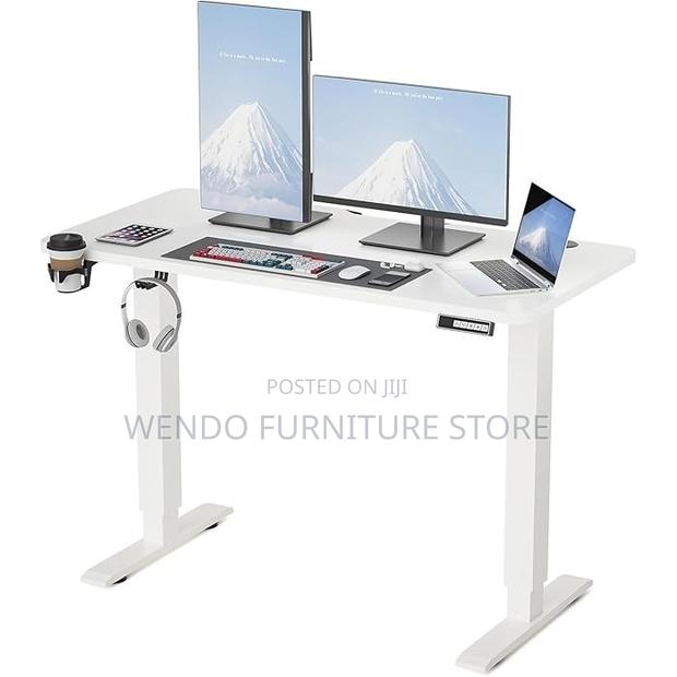 Office Desk; Modern Height Adjustable Height Moving Desk - thumbnail 3
