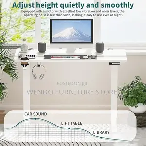 Office Desk; Modern Height Adjustable Height Moving Desk