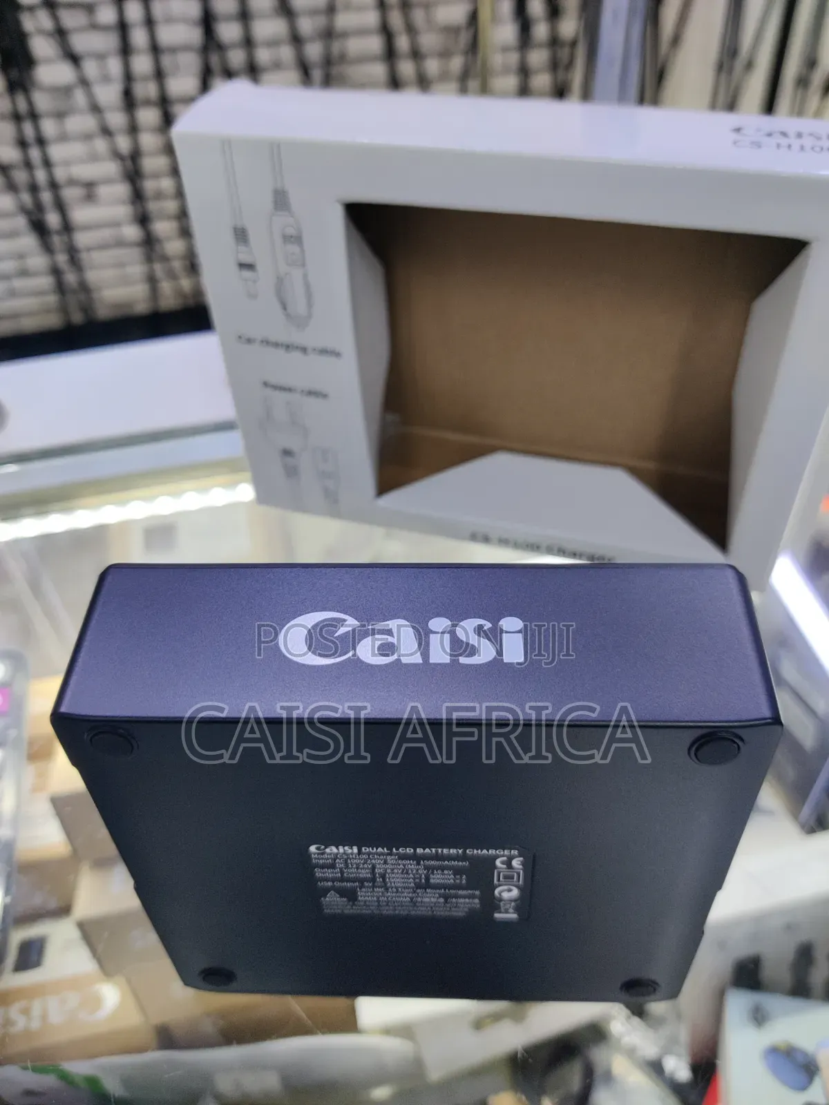 Caisi Cs-H100 LCD Dual Battery Charger for Sony Np-F Series