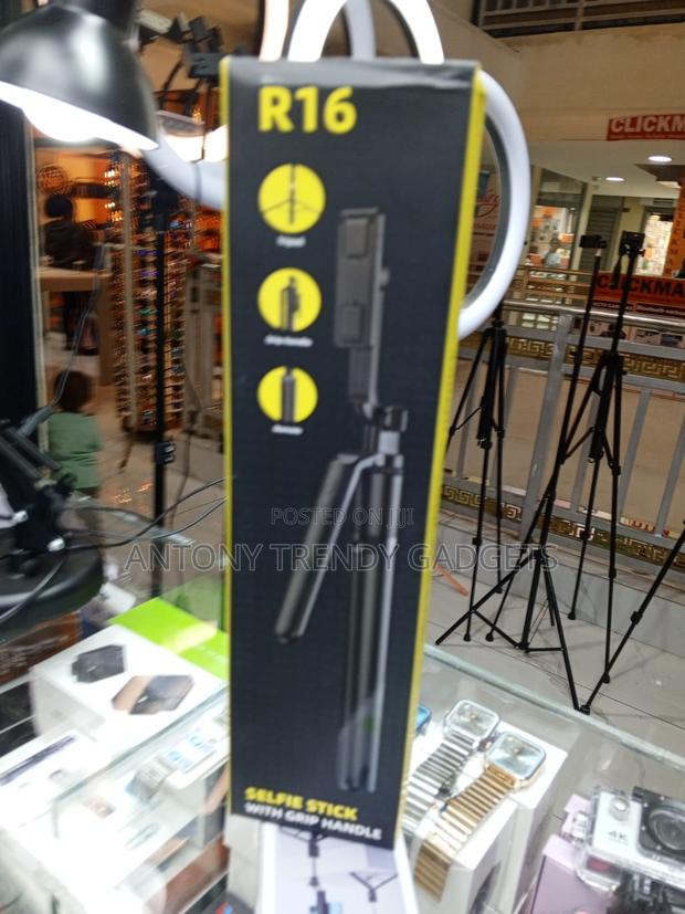 R16 Selfie Stick Tripod With Bluetooth Remote and 360 Rotation