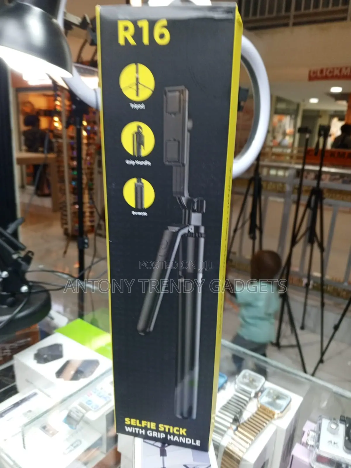 R16 Selfie Stick Tripod With Bluetooth Remote and 360 Rotation