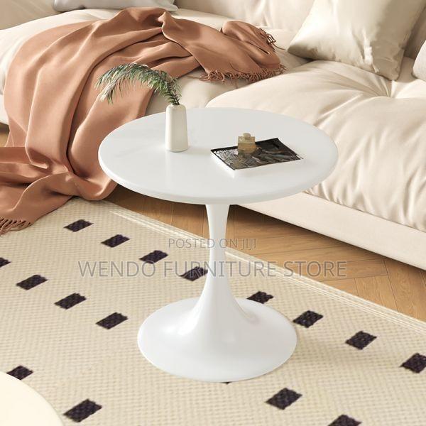 Coffee Table; Round Marble Homes Coffee Meeting Table - thumbnail 4