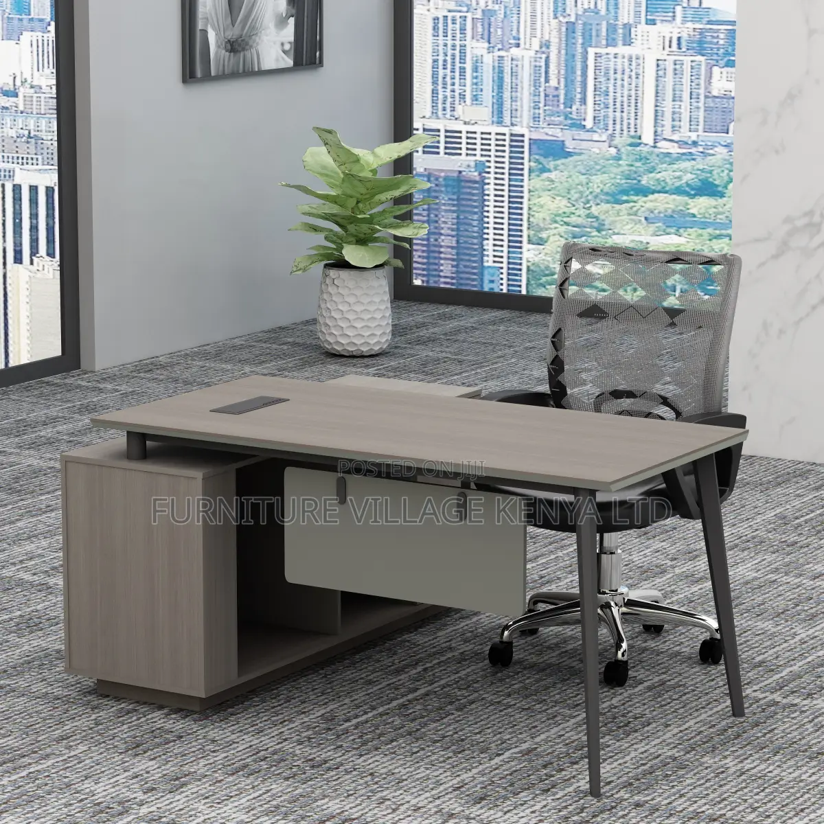 Executive L-Shape Office Desk.
