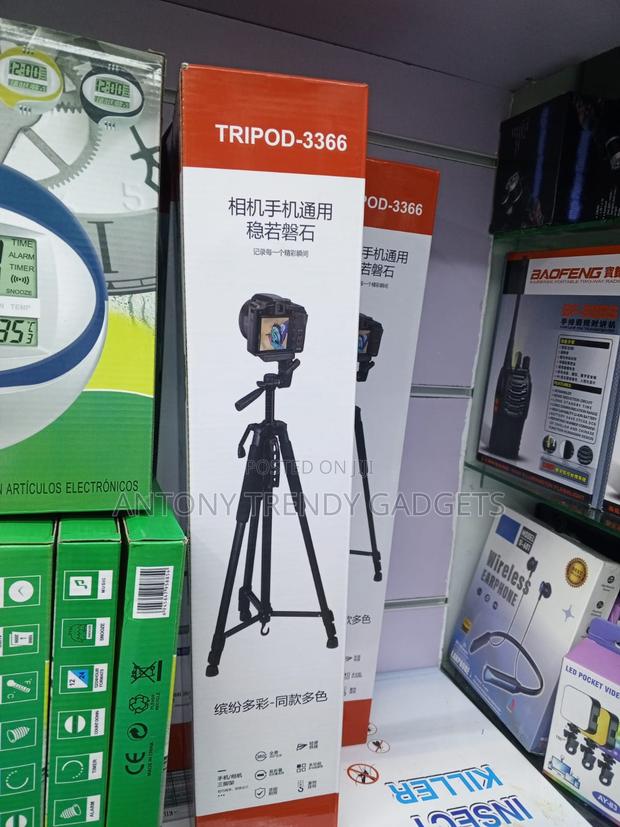 Tripod 3366 Camera and Phone Stand With Adjustable Height - thumbnail 2