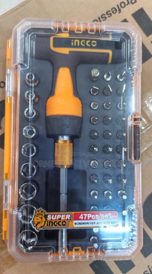 Ingco 47pc Screwdriver and Bits Set