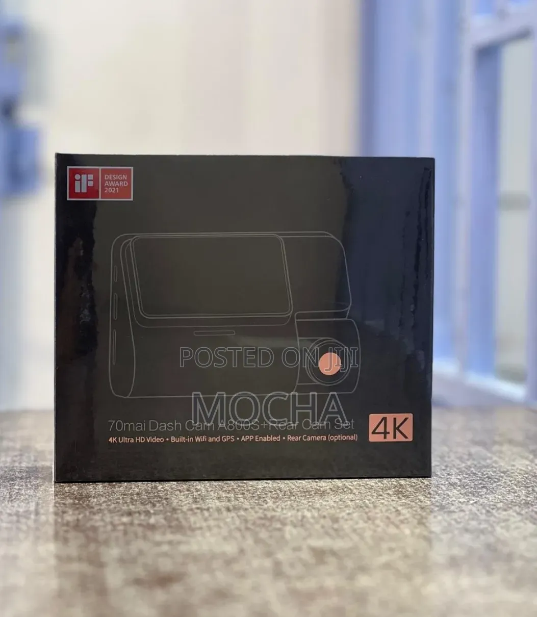 70 Mai Dash Cama800s + Rear | Uhd Resolution | Built in GPS