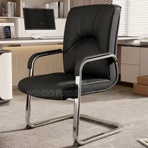 Office Chairs; Leather Non Reclining Visitors Office Chairs