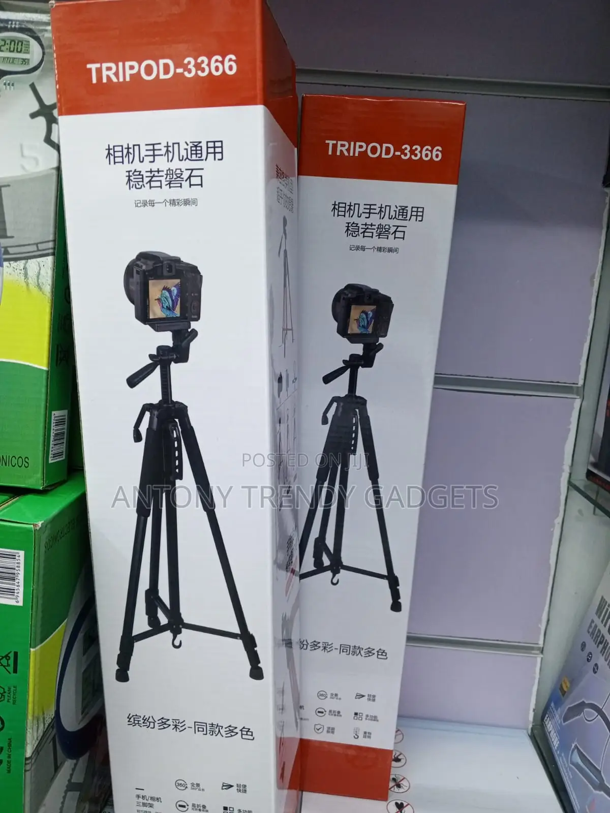 Tripod 3366 Lightweight Stand For Cameras And Smartphones