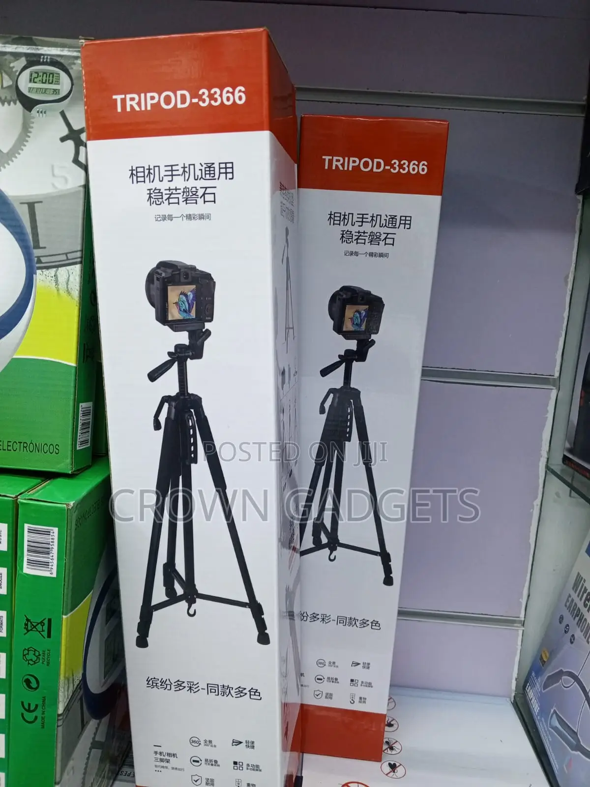 3366 Portable Aluminum Tripod for Photography and Videos
