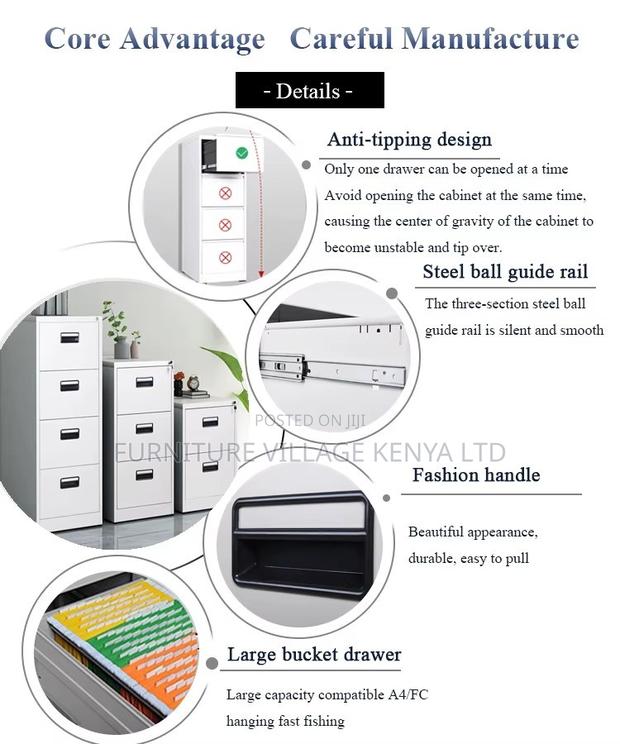 Filing Cabinet 3 Drawer - thumbnail 6