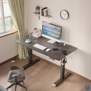 Office Desk 120cm Black Ergonomic Electric Offices Standing Table