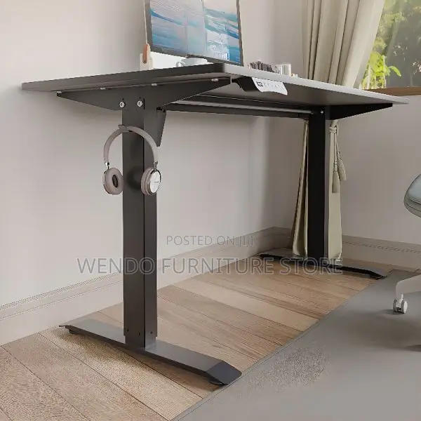 Office Desk 120cm Black Ergonomic Electric Offices Standing Table