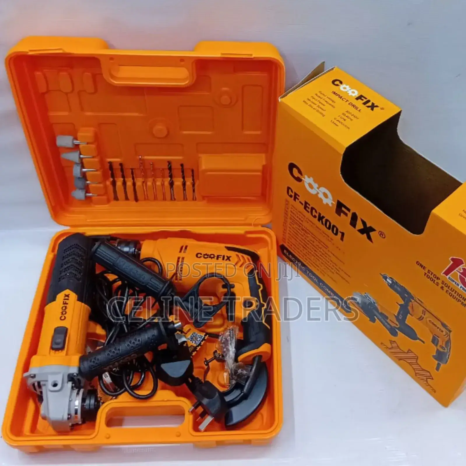 Coofix Electric Drill and Grinder Combo