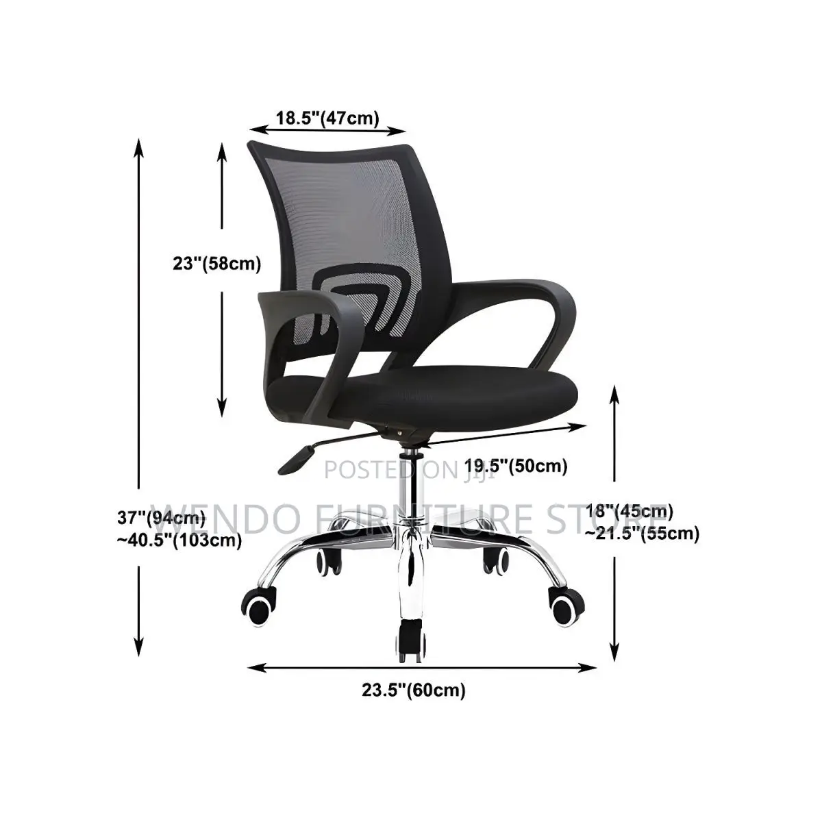 Office Chairs; Mesh Office Swivel Mid Back Cvver Chairs