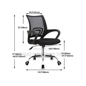 Office Chairs; Mesh Office Swivel Mid Back Cvver Chairs