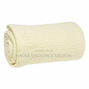 Cream Hospital Cellular Blankets