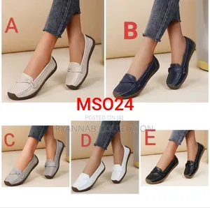 Orthopedics Leather Ladies Loafers