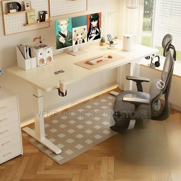 Office Desk; 1200mm Home Office Flexible Height Standing Desk